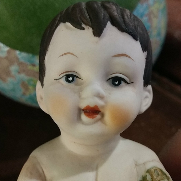 Bisque Porcelain Piano Baby Boy - Picture 8 of 8